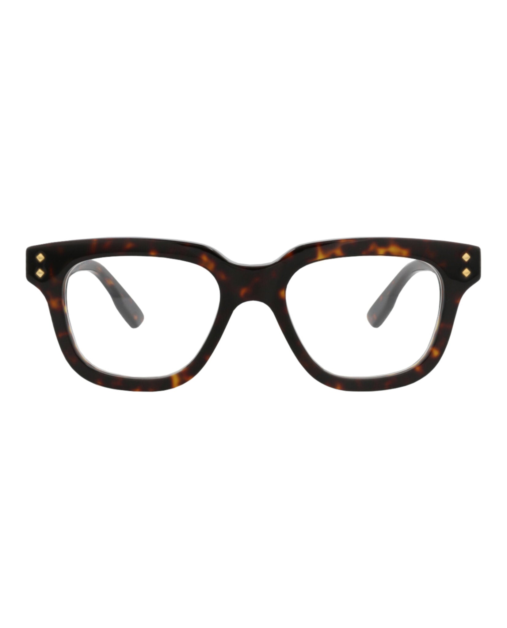 Gucci Mens Square/Rectangle Havana Havana Transparent Fashion Designer Eyewear