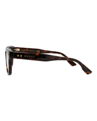 Gucci Mens Square/Rectangle Havana Havana Transparent Fashion Designer Eyewear