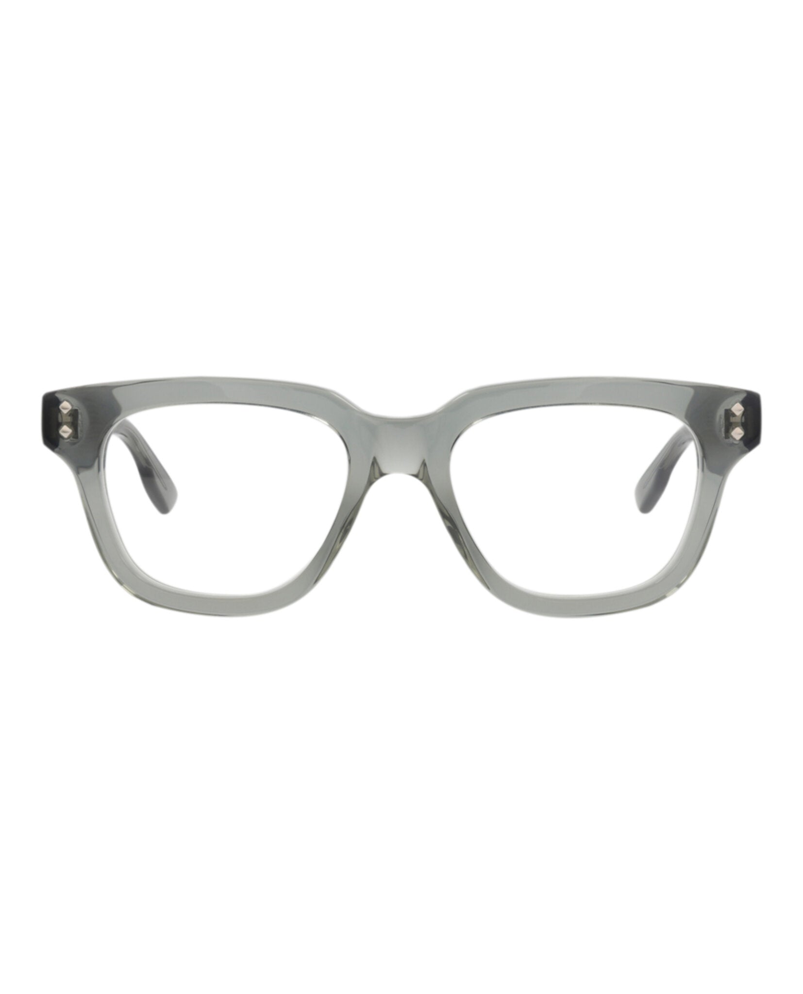 Gucci Mens Square/Rectangle Grey Grey Transparent Fashion Designer Eyewear