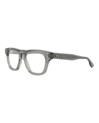 Gucci Mens Square/Rectangle Grey Grey Transparent Fashion Designer Eyewear