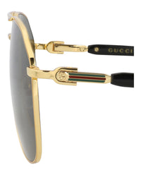 Gucci Mens Aviator Gold Gold Grey Fashion Designer Eyewear