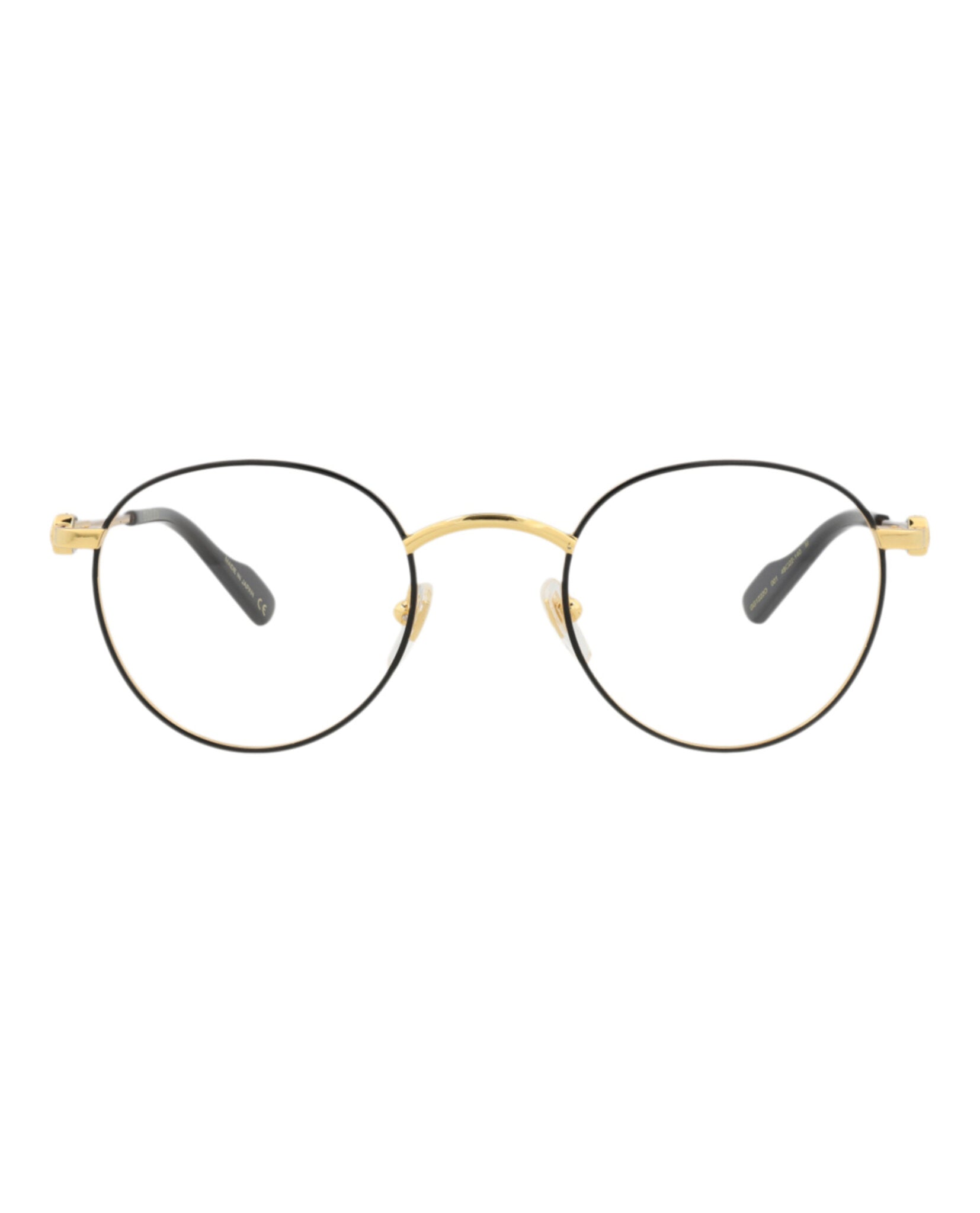 Gucci Gucci Mens Round/Oval Gold Gold Transparent Fashion Designer Eyewear