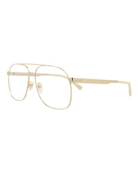 Gucci Gucci Mens Aviator Gold Gold Transparent Fashion Designer Eyewear