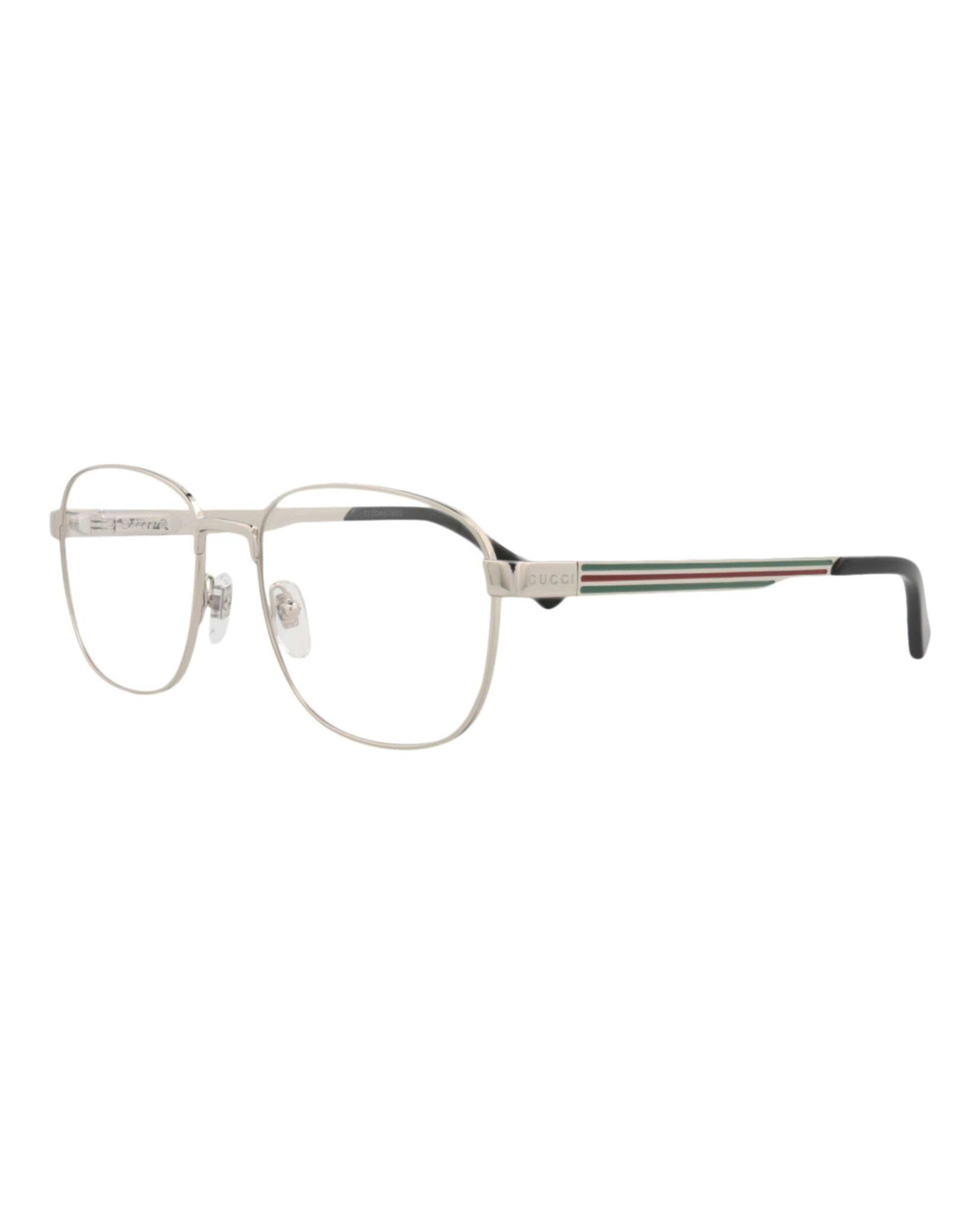 Gucci Gucci Mens Round/Oval Silver Silver Transparent Fashion Designer Eyewear