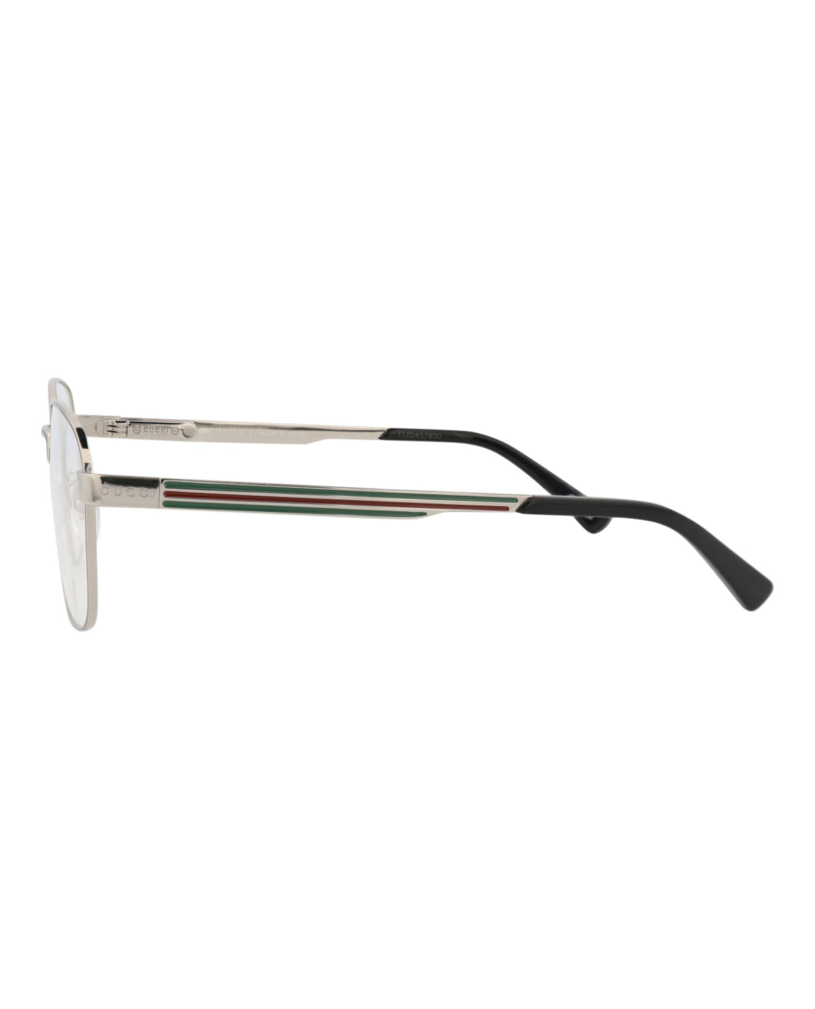 Gucci Gucci Mens Round/Oval Silver Silver Transparent Fashion Designer Eyewear