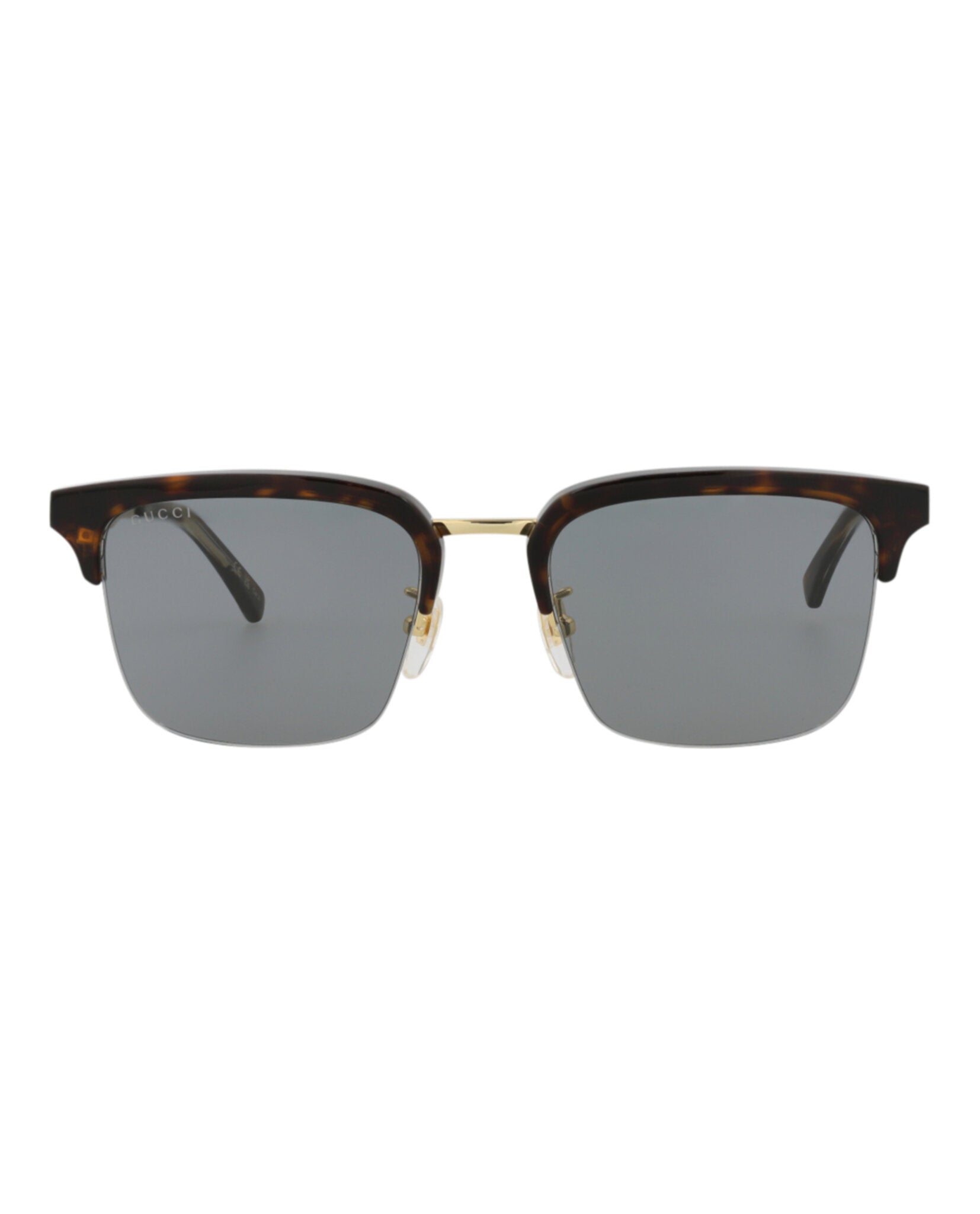 Gucci Mens Square/Rectangle Havana Gold Grey Fashion Designer Eyewear