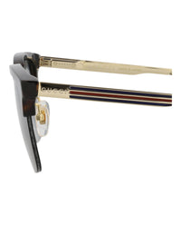 Gucci Mens Square/Rectangle Havana Gold Grey Fashion Designer Eyewear