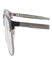 Gucci Gucci Mens Square/Rectangle Ruthenium Grey Transparent Fashion Designer Eyewear