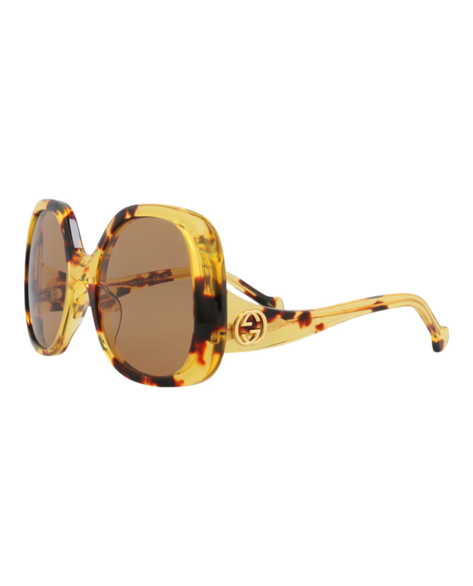 Gucci Womens Round/Oval Havana Havana Brown Fashion Designer Eyewear