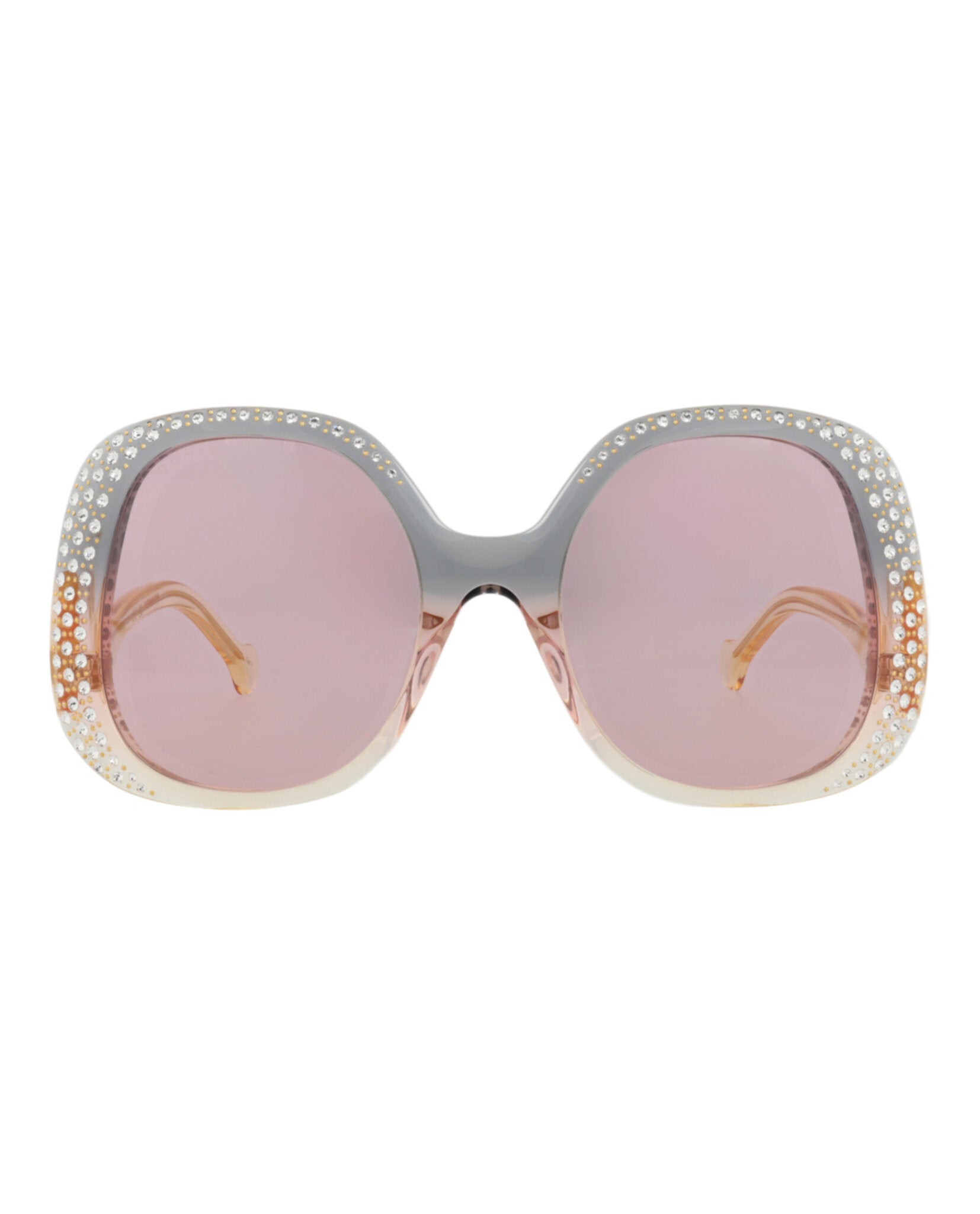 Gucci Gucci Womens Round/Oval Grey Yellow Pink Fashion Designer Eyewear