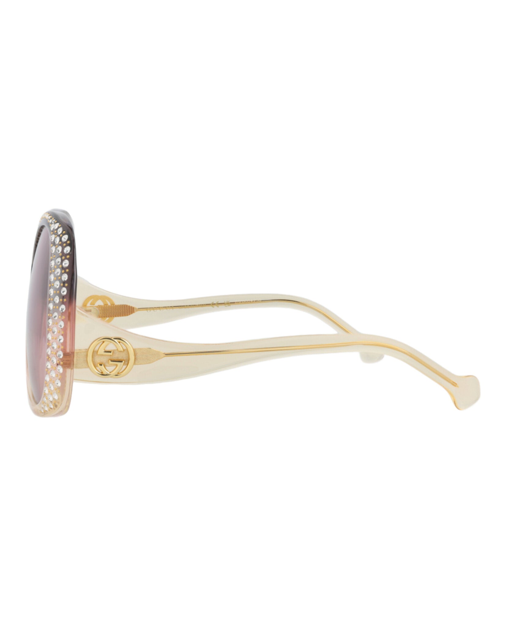Gucci Gucci Womens Round/Oval Grey Yellow Pink Fashion Designer Eyewear