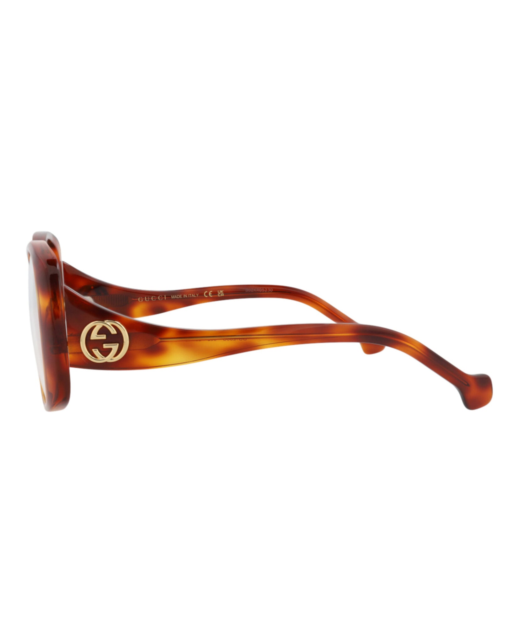 Gucci Womens Round/Oval Havana Havana Transparent Fashion Designer Eyewear