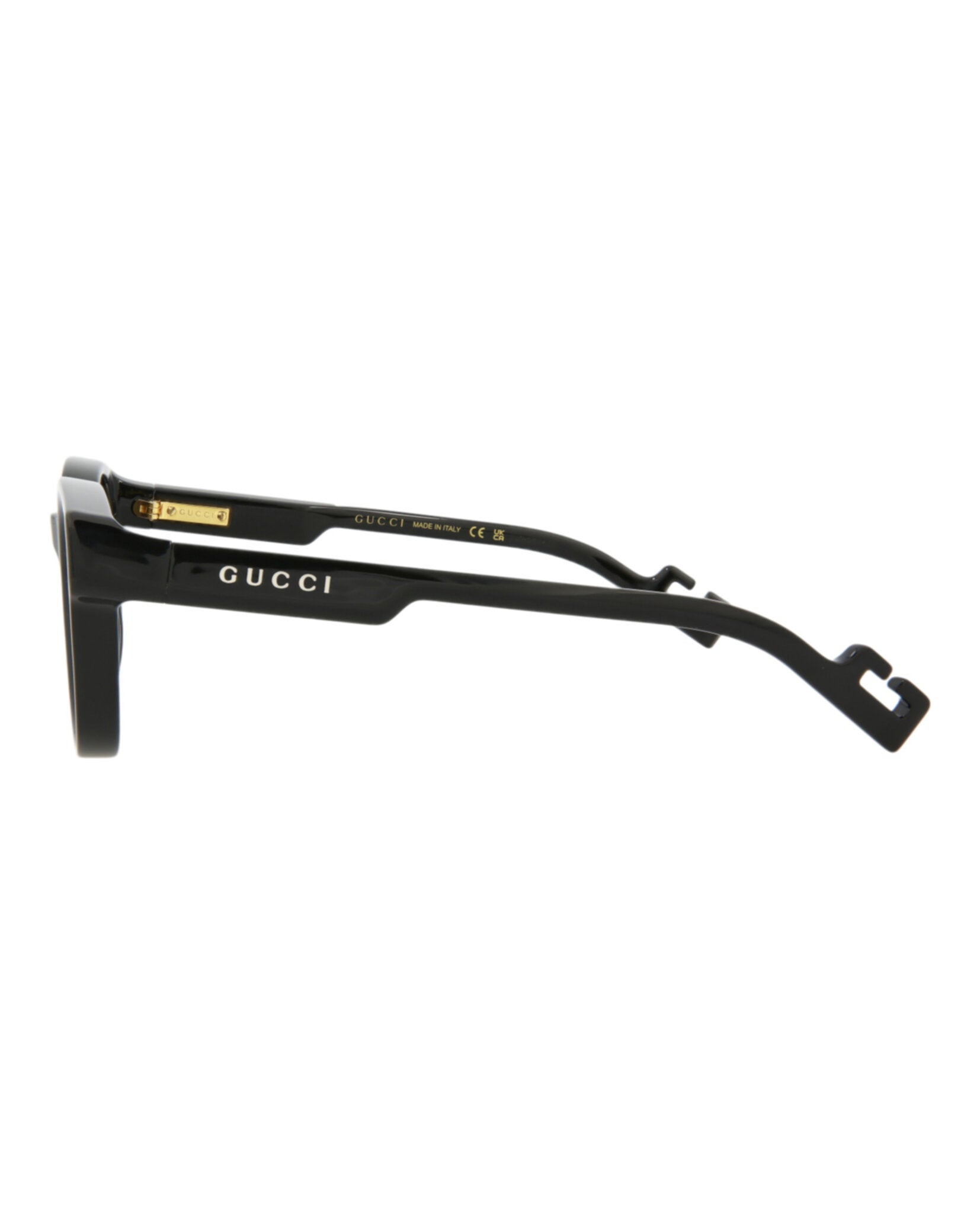 Gucci Mens Round/Oval Black Black Violet Fashion Designer Eyewear