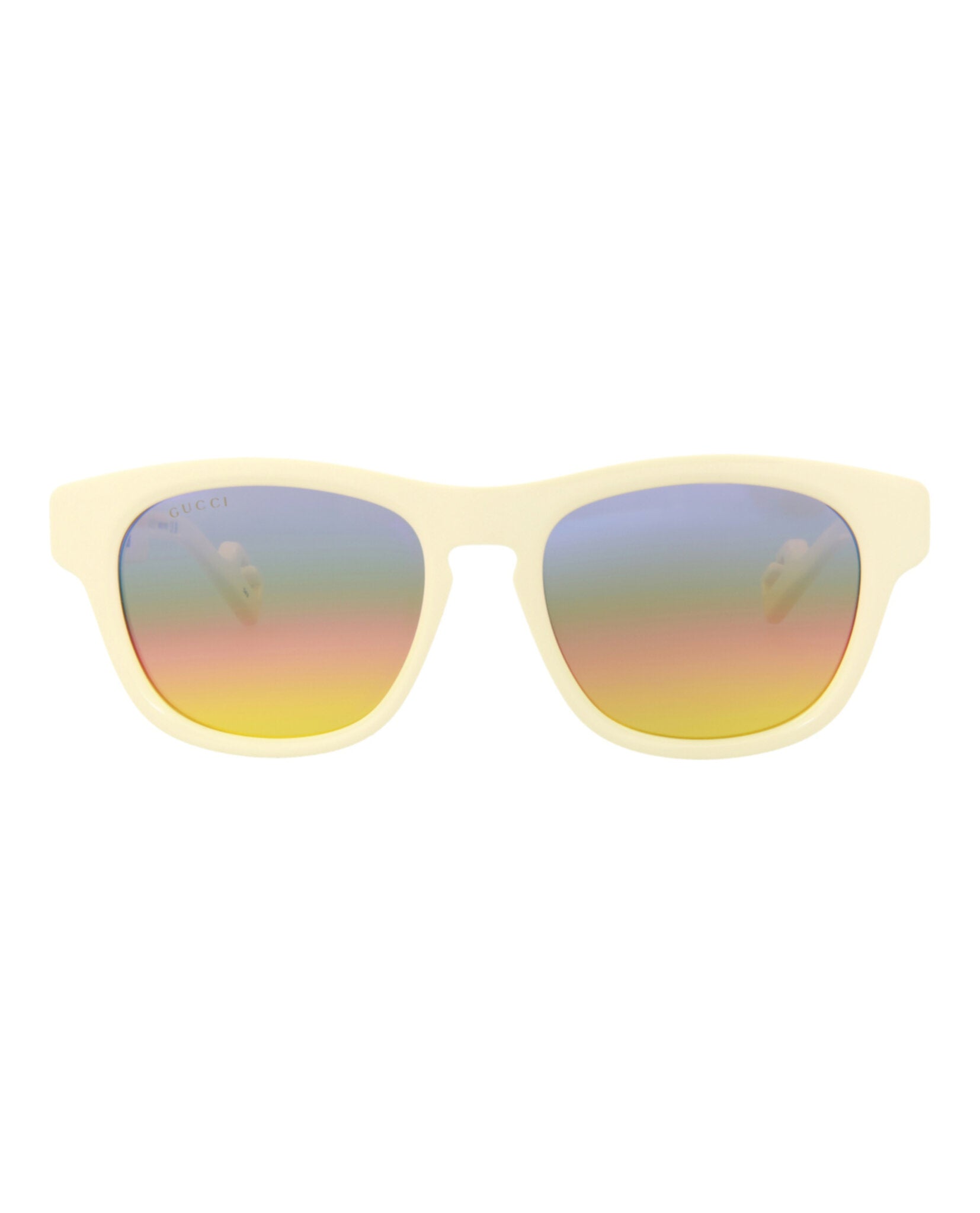 Gucci Mens Round/Oval Ivory Ivory Brown Fashion Designer Eyewear