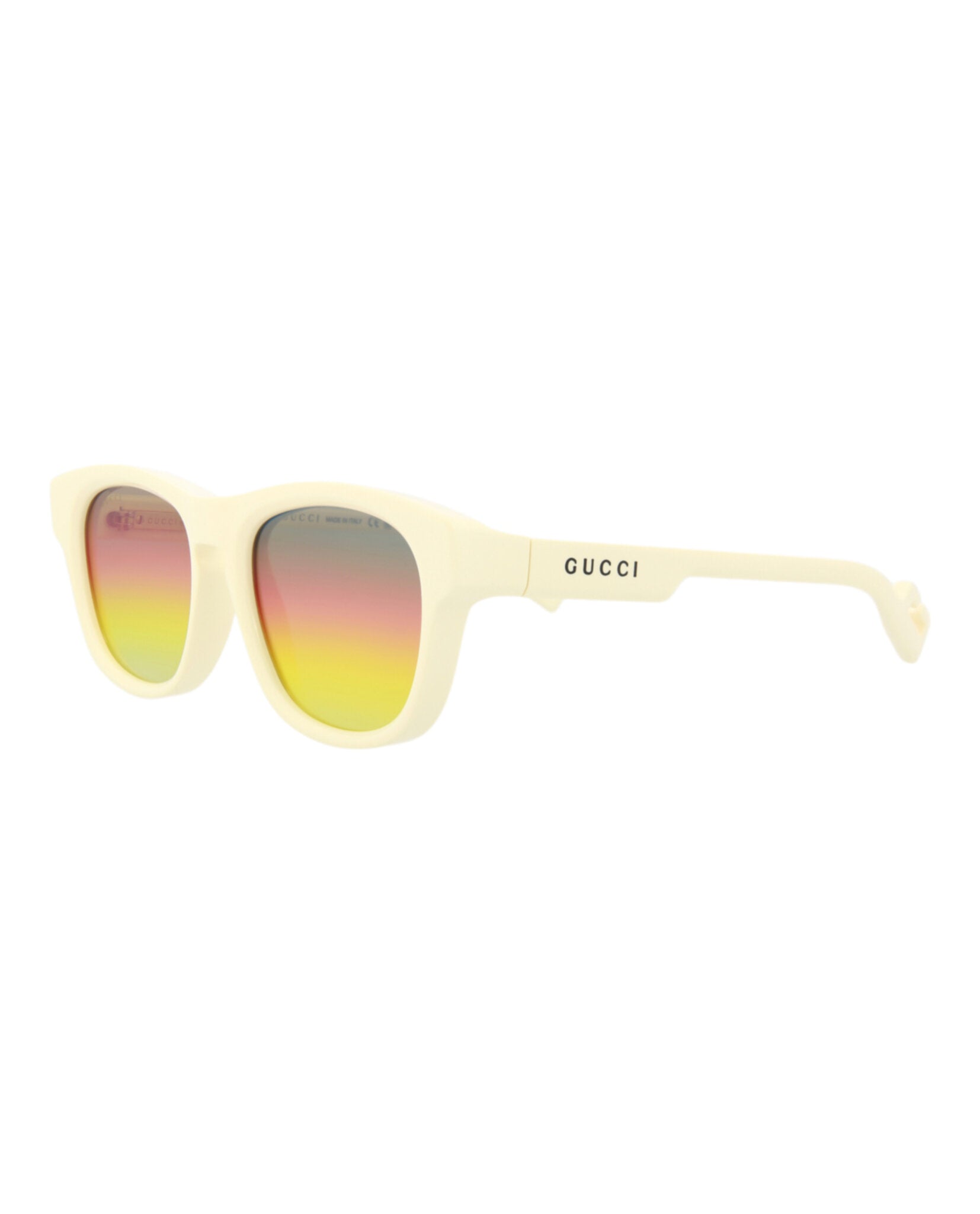 Gucci Mens Round/Oval Ivory Ivory Brown Fashion Designer Eyewear