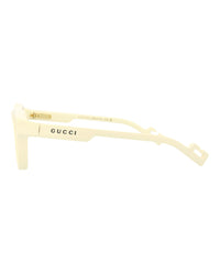 Gucci Mens Round/Oval Ivory Ivory Brown Fashion Designer Eyewear