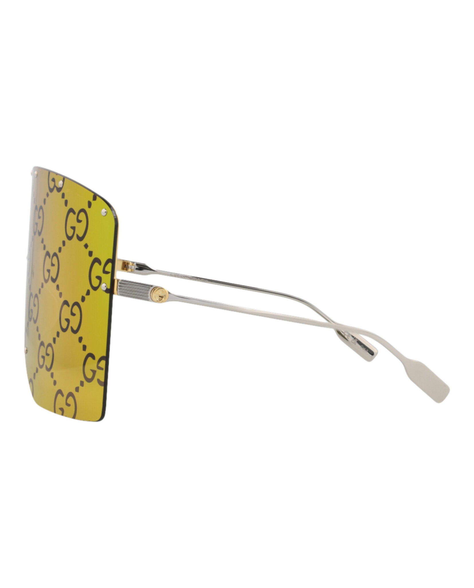 Gucci Gucci Unisex Shield/Wrap Gold Silver Pink Fashion Designer Eyewear