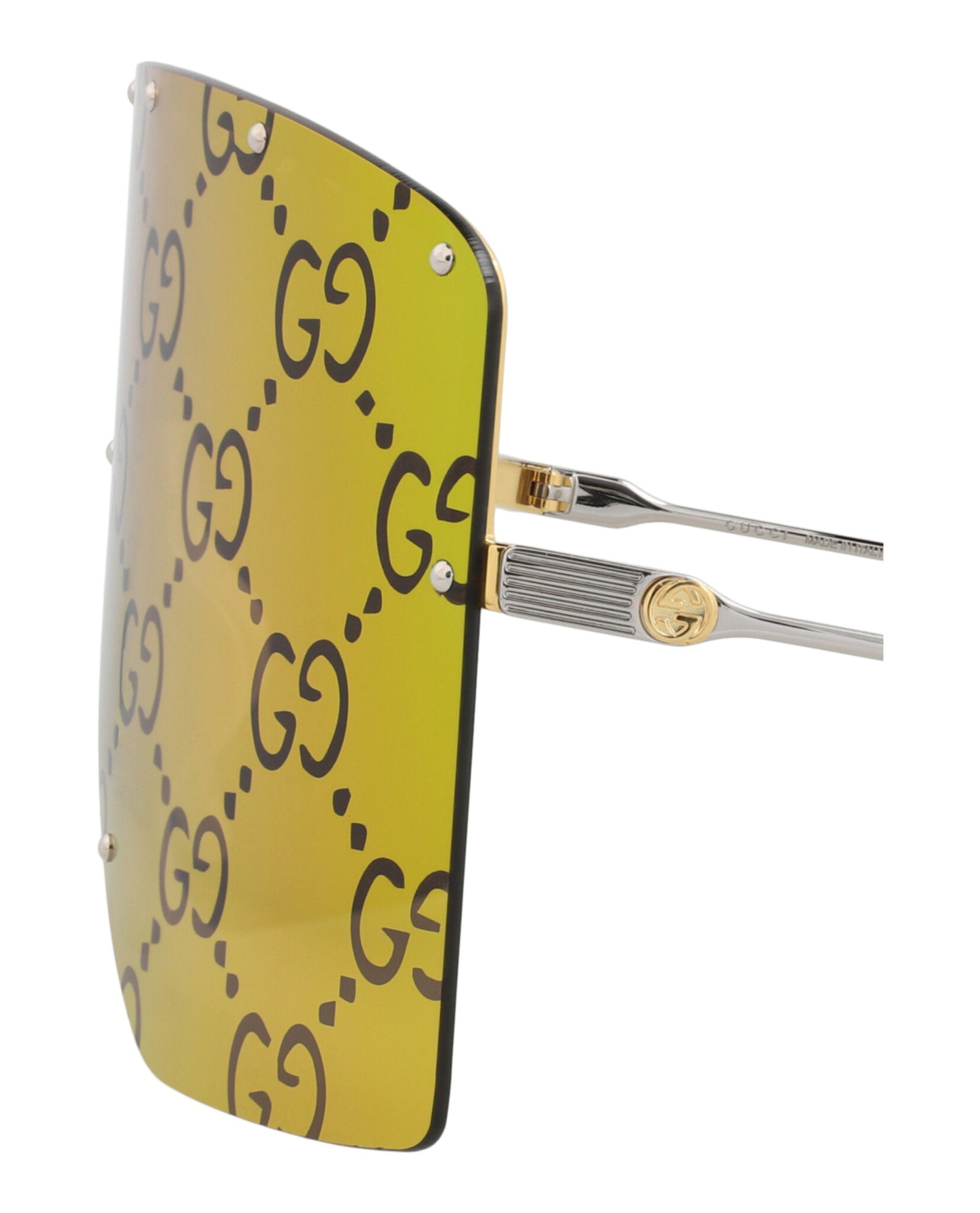 Gucci Gucci Unisex Shield/Wrap Gold Silver Pink Fashion Designer Eyewear
