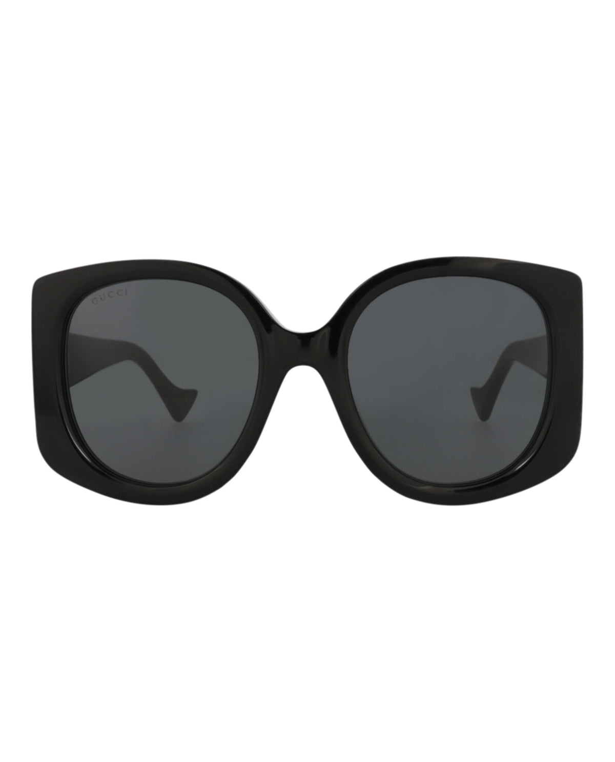 Gucci Womens Round/Oval Black Black Grey Fashion Designer Eyewear