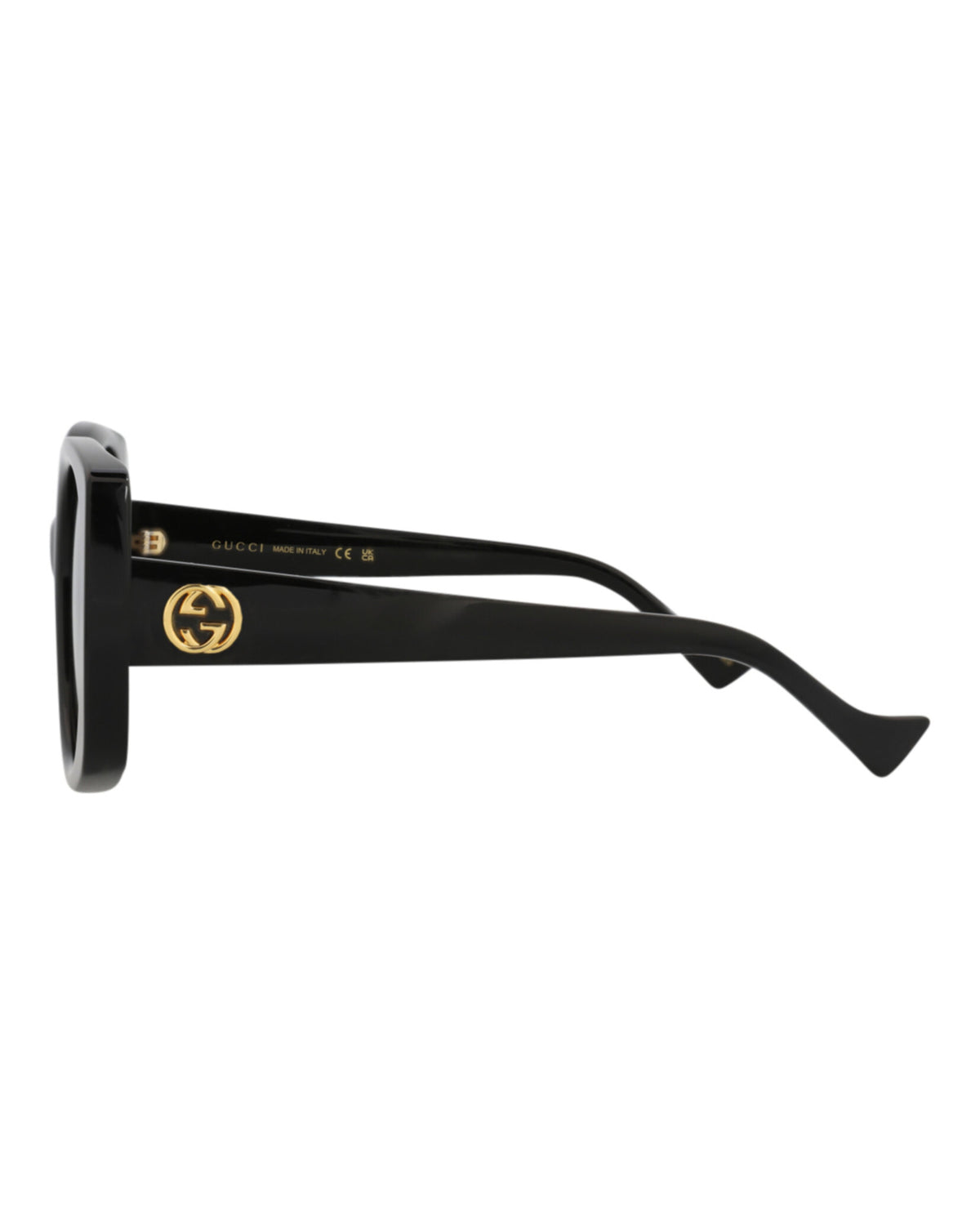 Gucci Womens Round/Oval Black Black Grey Fashion Designer Eyewear