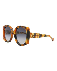 Gucci Gucci Womens Round/Oval Havana Havana Blue Fashion Designer Eyewear