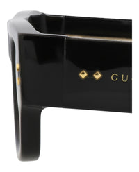 Gucci Gucci Mens Square/Rectangle Black Black Grey Fashion Designer Eyewear