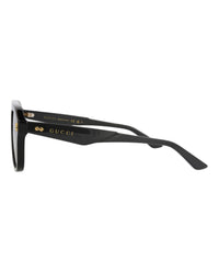 Gucci Gucci Mens Aviator Black Black Brown Fashion Designer Eyewear