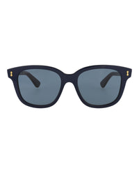 Gucci Gucci Mens Square/Rectangle Blue Blue Blue Fashion Designer Eyewear
