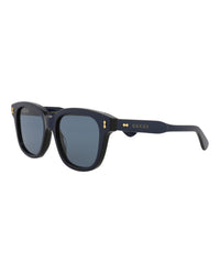Gucci Gucci Mens Square/Rectangle Blue Blue Blue Fashion Designer Eyewear