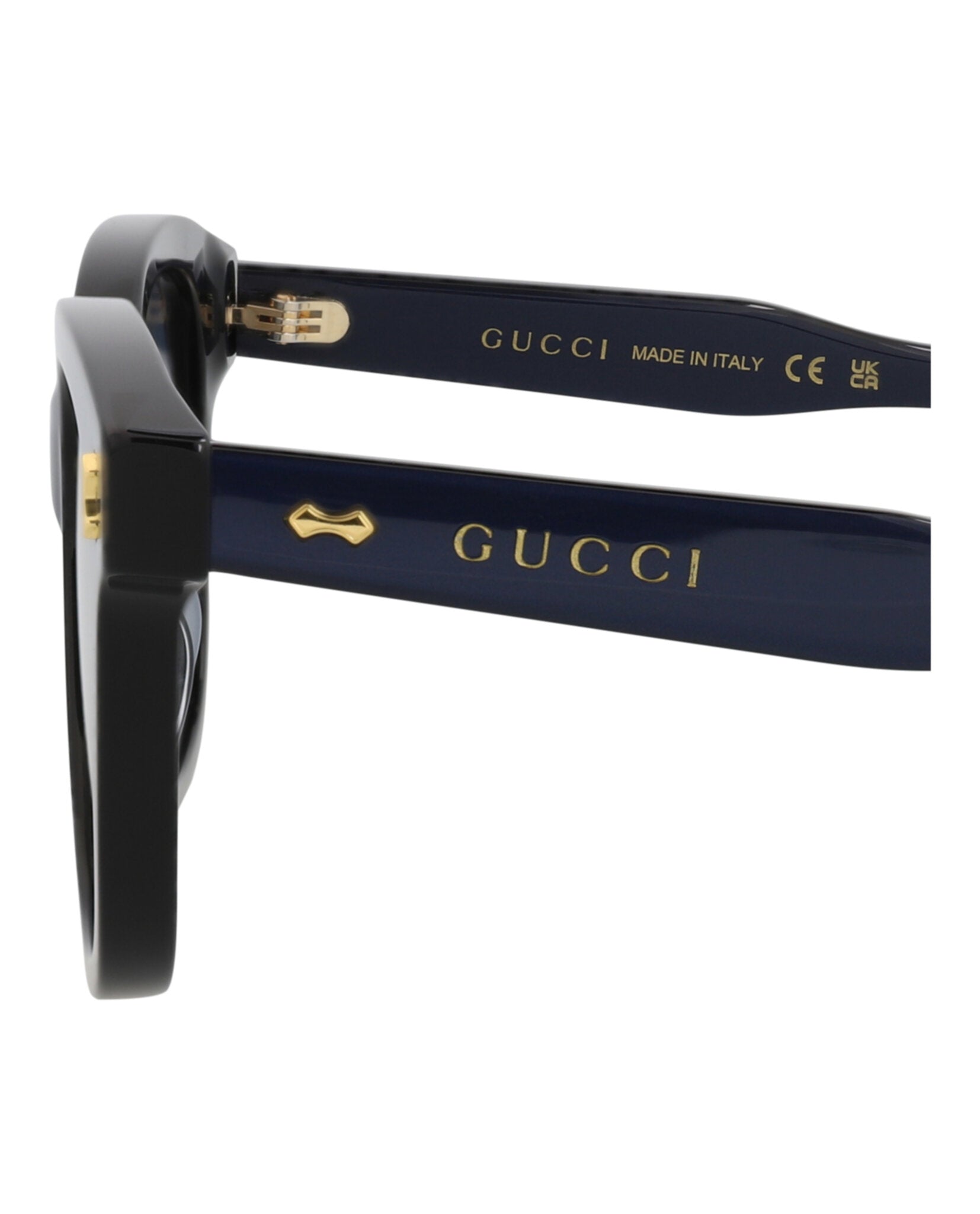 Gucci Gucci Mens Square/Rectangle Blue Blue Blue Fashion Designer Eyewear