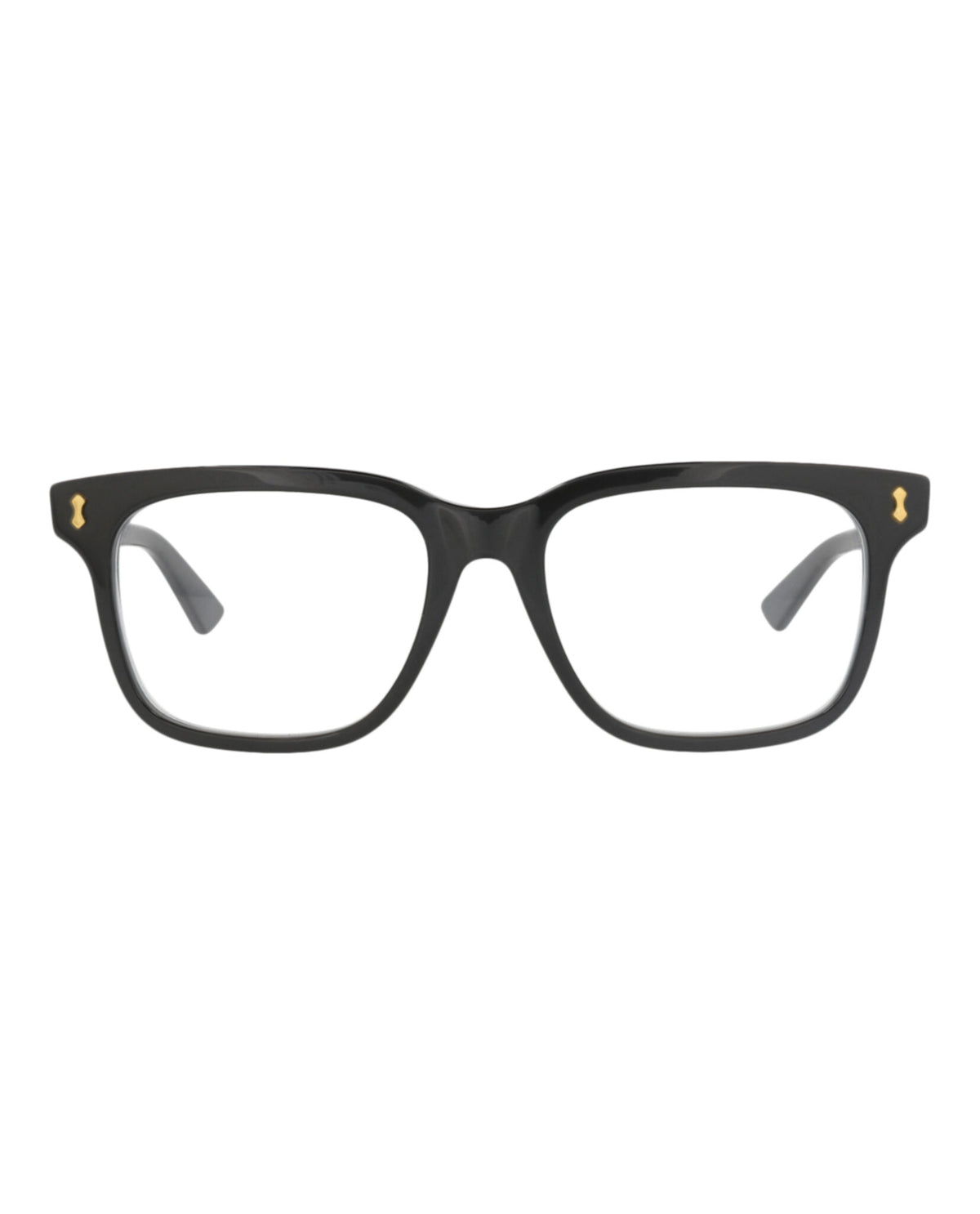 Gucci Mens Square/Rectangle Black Black Transparent Fashion Designer Eyewear