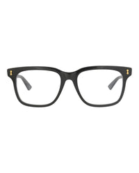 Gucci Mens Square/Rectangle Black Black Transparent Fashion Designer Eyewear