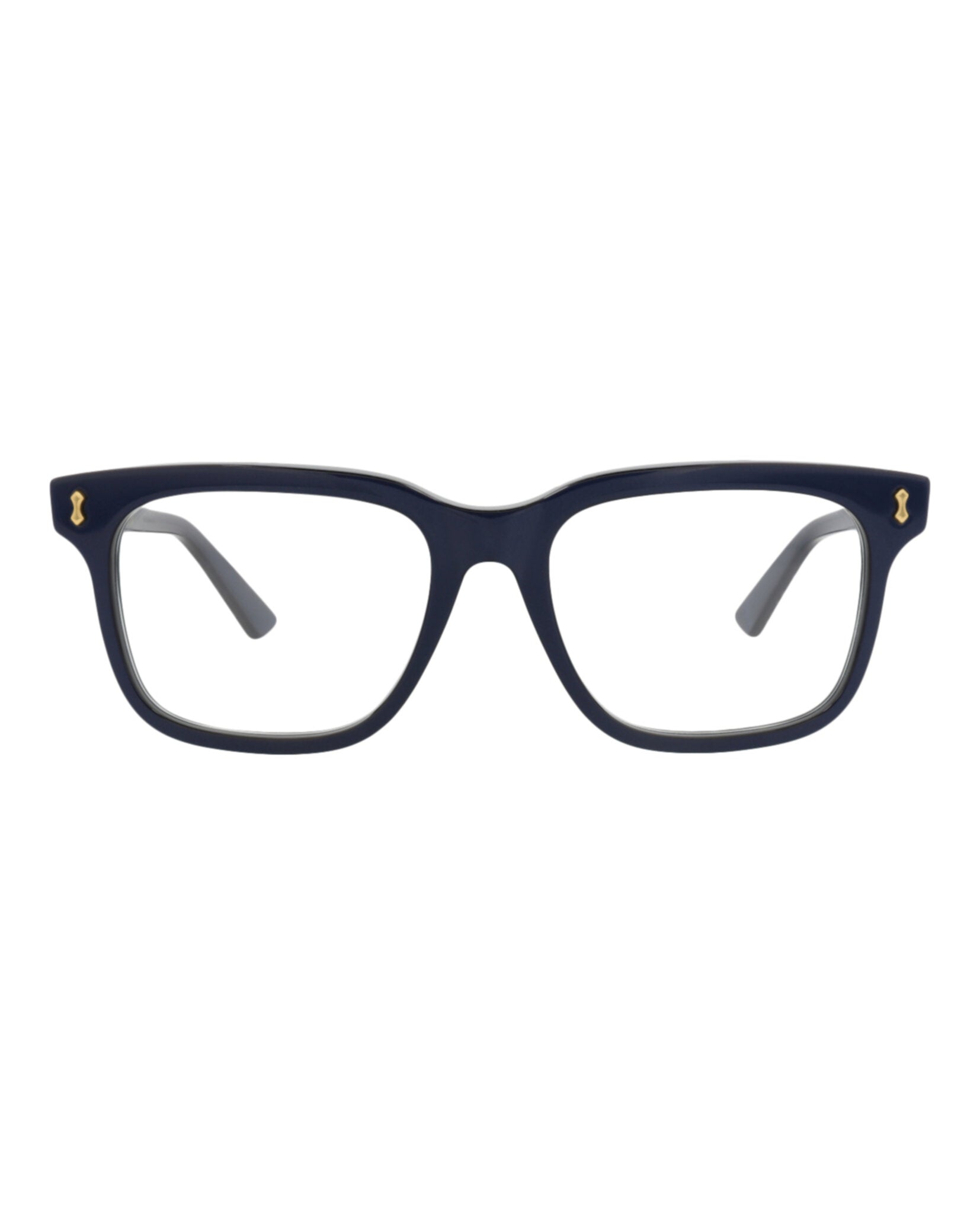 Gucci Mens Square/Rectangle Blue Blue Transparent Fashion Designer Eyewear