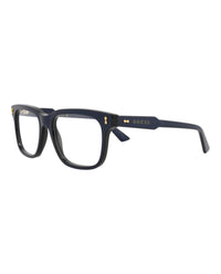 Gucci Mens Square/Rectangle Blue Blue Transparent Fashion Designer Eyewear