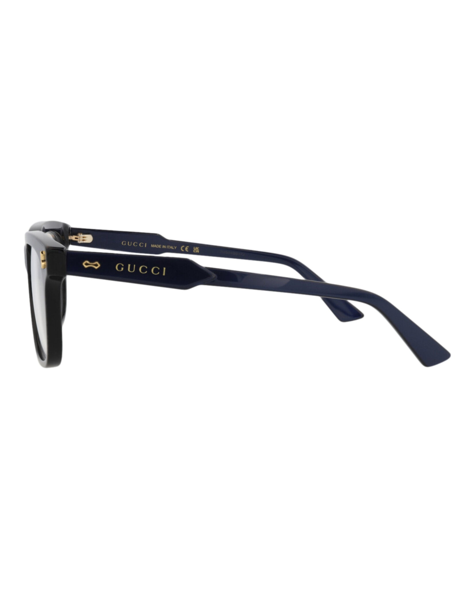 Gucci Mens Square/Rectangle Blue Blue Transparent Fashion Designer Eyewear