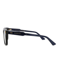 Gucci Mens Square/Rectangle Blue Blue Transparent Fashion Designer Eyewear