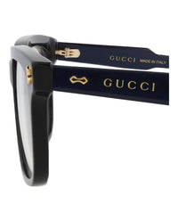 Gucci Mens Square/Rectangle Blue Blue Transparent Fashion Designer Eyewear