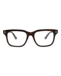 Gucci Mens Square/Rectangle Havana Havana Transparent Fashion Designer Eyewear