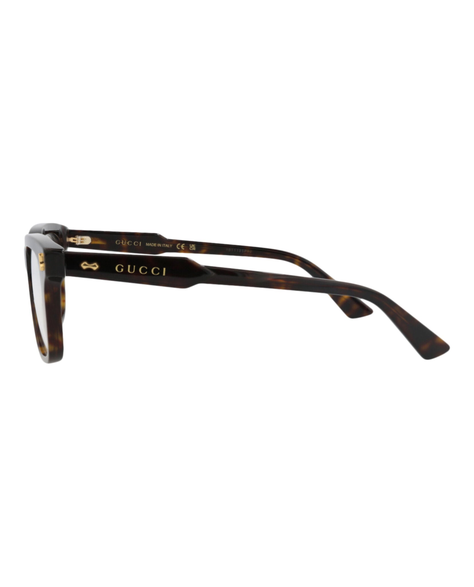 Gucci Mens Square/Rectangle Havana Havana Transparent Fashion Designer Eyewear