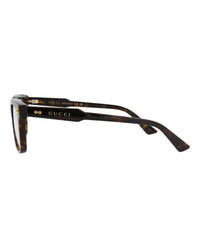 Gucci Mens Square/Rectangle Havana Havana Transparent Fashion Designer Eyewear