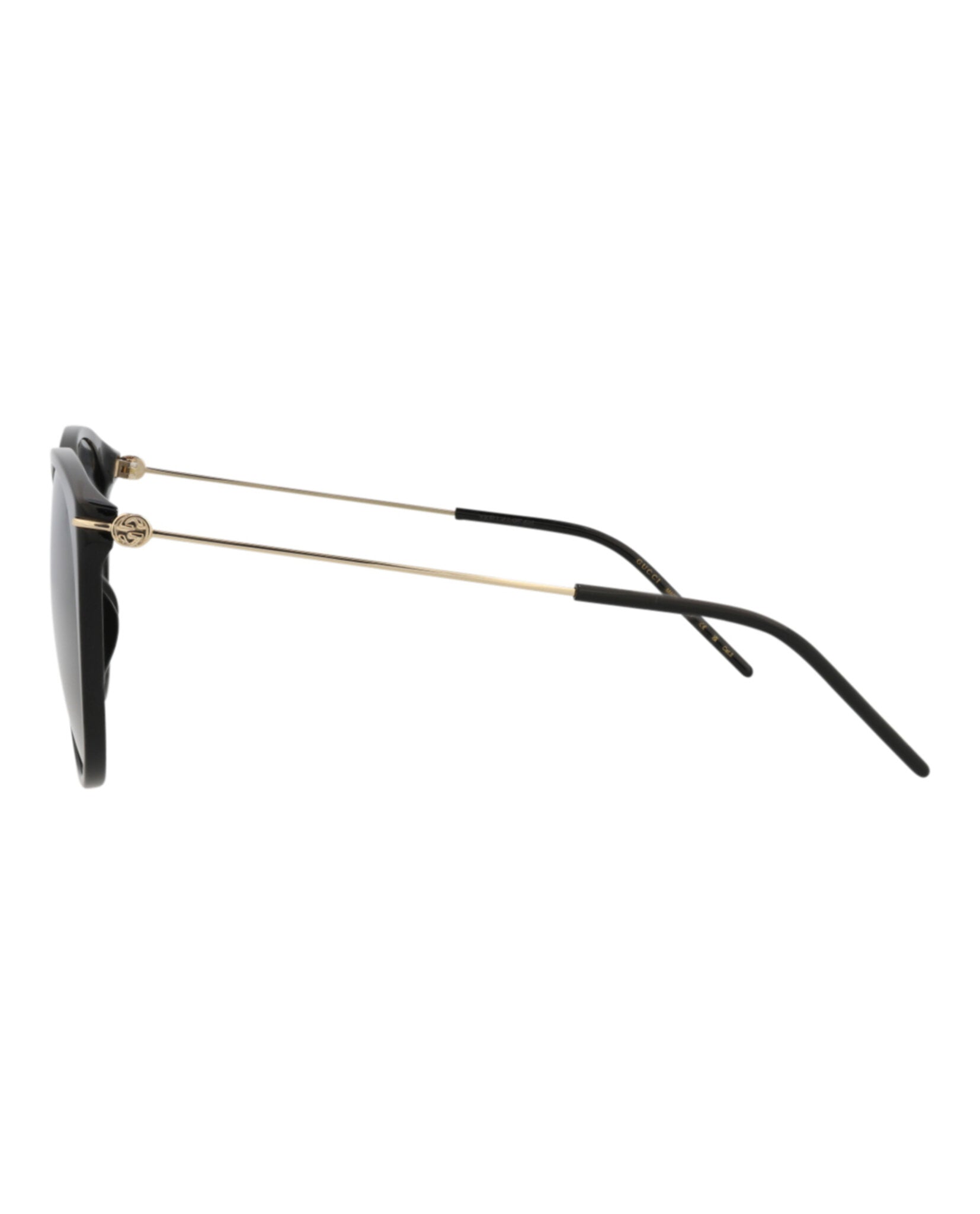 Gucci Womens Cat Eye Black Gold Grey Fashion Designer Eyewear
