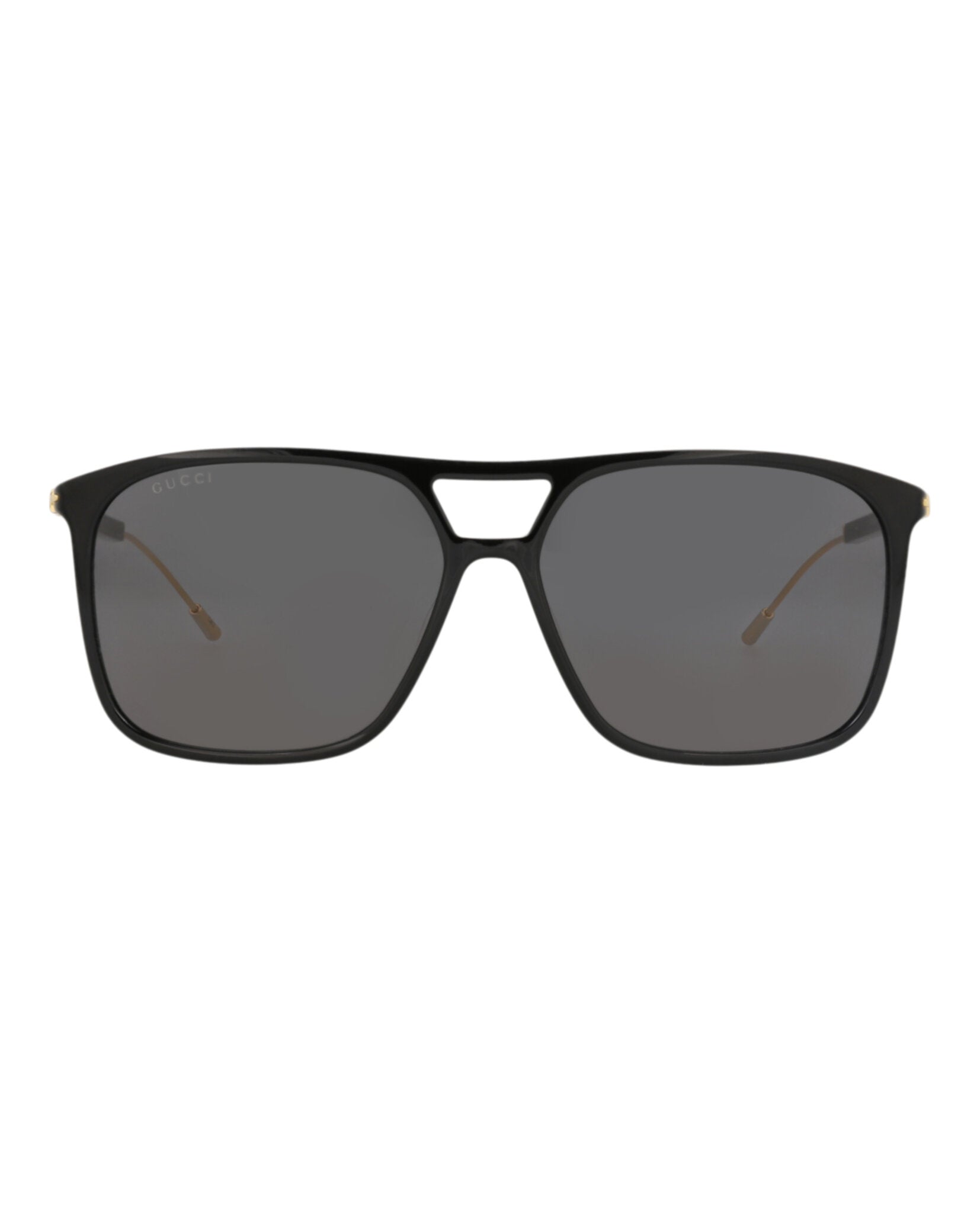 Gucci Gucci Mens Aviator Black Gold Grey Fashion Designer Eyewear