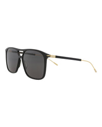 Gucci Gucci Mens Aviator Black Gold Grey Fashion Designer Eyewear