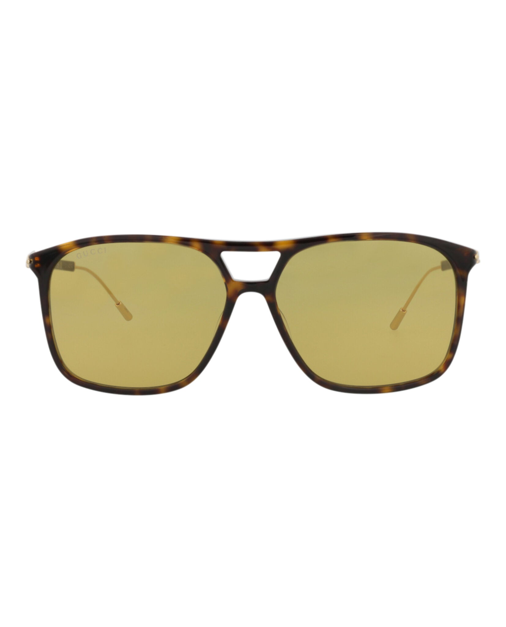 Gucci Mens Aviator Havana Gold Brown Fashion Designer Eyewear