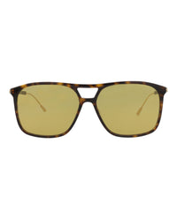 Gucci Mens Aviator Havana Gold Brown Fashion Designer Eyewear