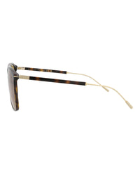 Gucci Mens Aviator Havana Gold Brown Fashion Designer Eyewear