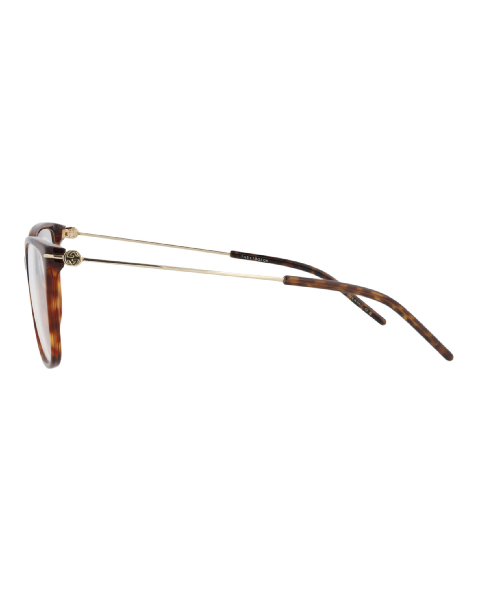 Gucci Gucci Womens Cat Eye Havana Gold Transparent Fashion Designer Eyewear
