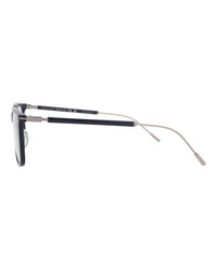 Gucci Mens Square/Rectangle Blue Ruthenium Transparent Fashion Designer Eyewear