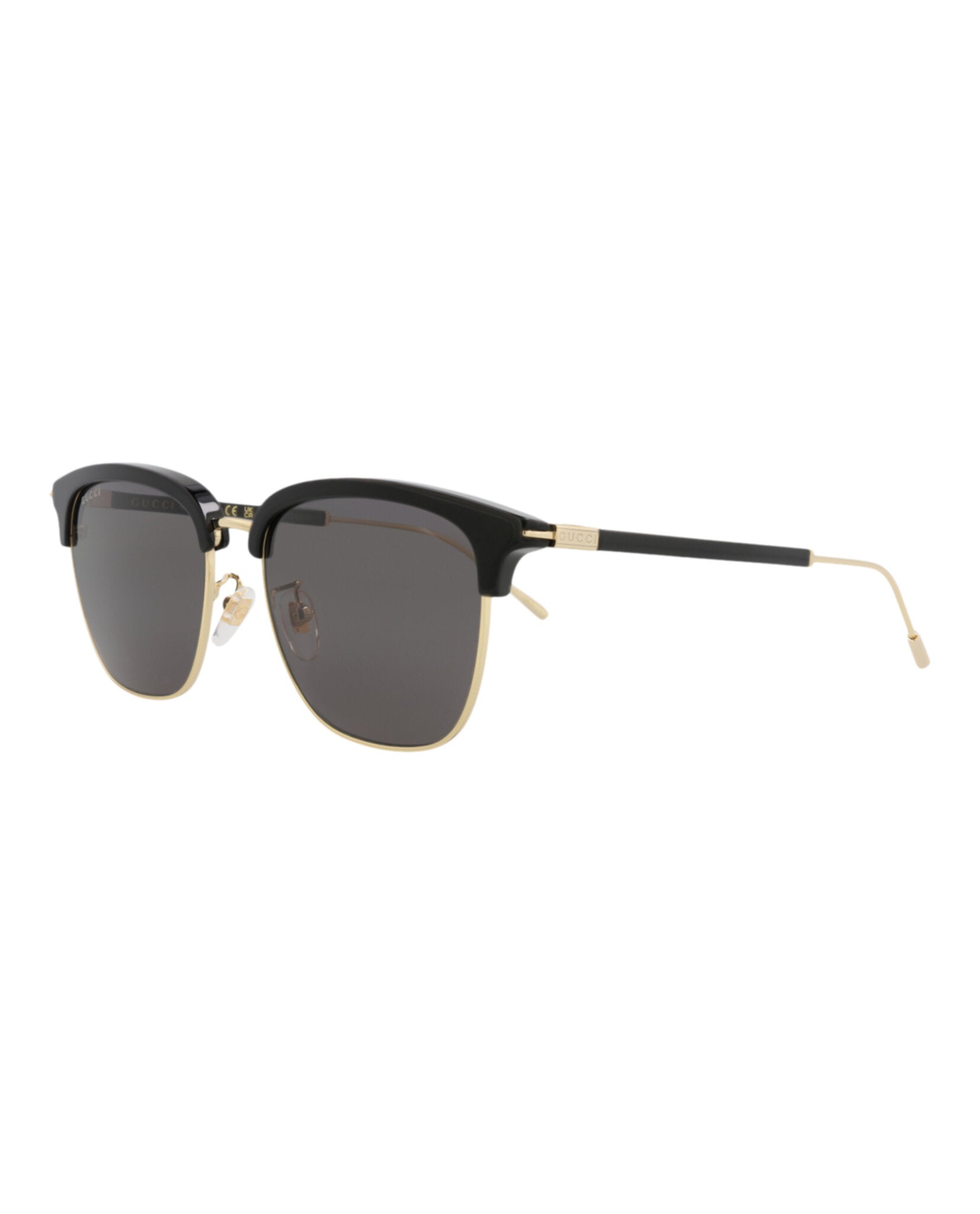 Gucci Mens Round/Oval Black Gold Grey Fashion Designer Eyewear