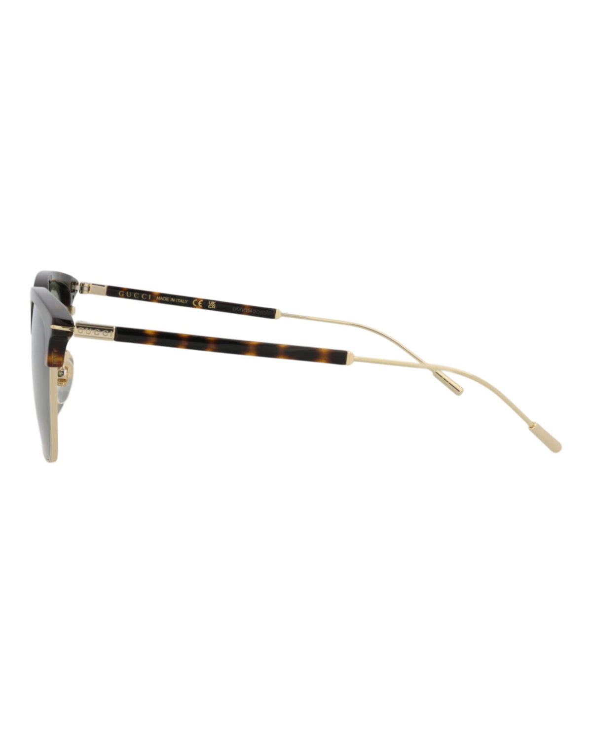 Gucci Mens Round/Oval Havana Gold Green Fashion Designer Eyewear